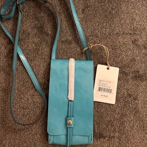 HOBO Turquoise and White Crossbody Bag